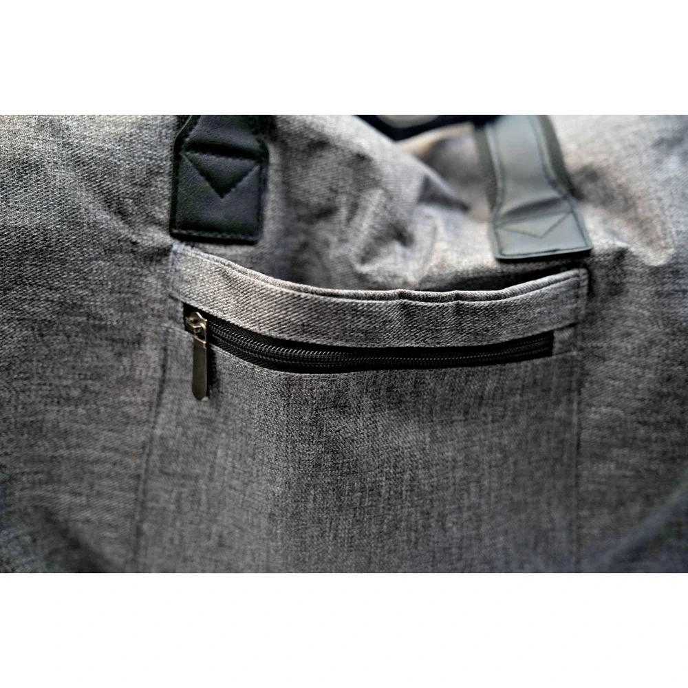 Large Black Garment‎ Bag with Shoulder Strap & Zip Pockets | Travel Suit Carrier